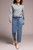 slate blue cargo inspired jean