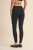 black legging with layered look at waistband