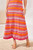 bold pink and orange stripe sweater dress 