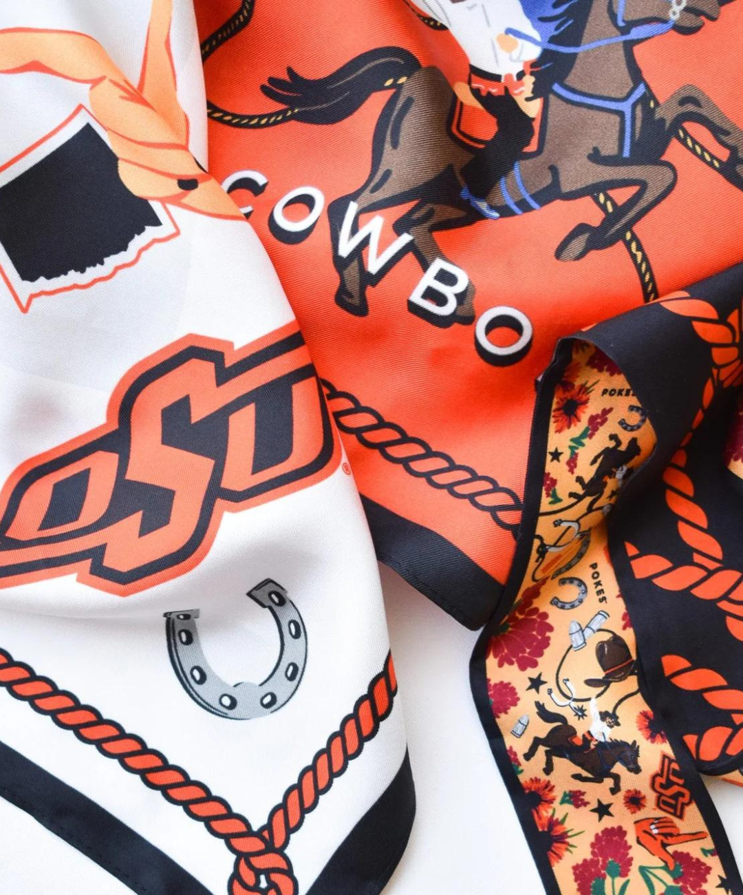 Oklahoma State University gameday silk scarf