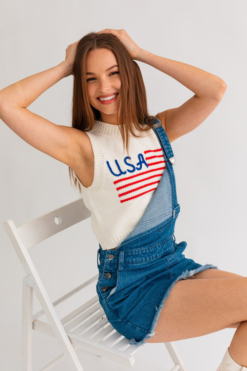 USA Knit Tank Top