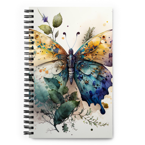 SPIRAL-NOTEBOOK-PLANNER-ORGANIZER-IMAGE-BUTTERFLY-KAM