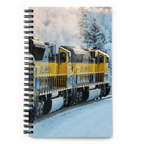 SPIRAL-NOTEBOOK-PLANNER-ORGANIZER-IMAGE-ALASKA-RAILROAD