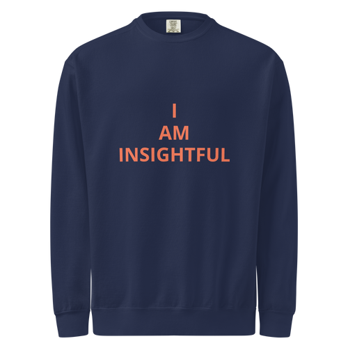 SWEATSHIRT-MENS-FLEECE-RELAXED-FIT-IMAGE-I-AM-INSIGHTFUL