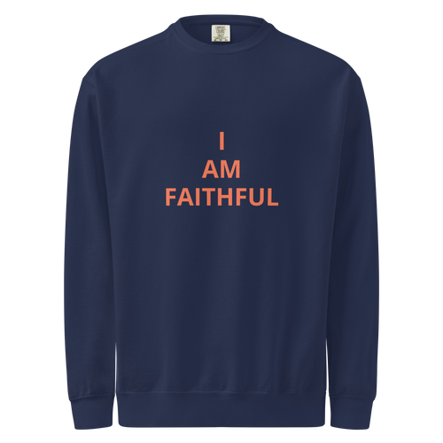 SWEATSHIRT-MENS-FLEECE-RELAXED-FIT-IMAGE-I-AM-FAITHFUL
