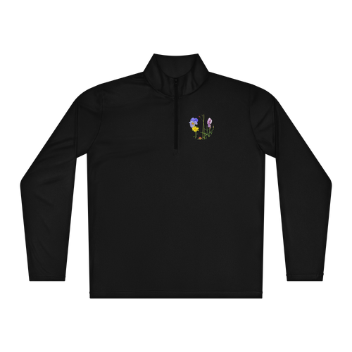 SWEATSHIRT-MENS-QUARTER-ZIP-PULLOVER-IMAGE-GARDEN-GATHERING