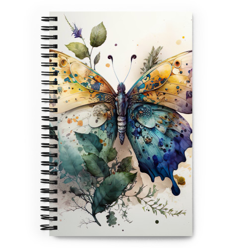 SPIRAL-NOTEBOOK-PLANNER-ORGANIZER-IMAGE-BUTTERFLY