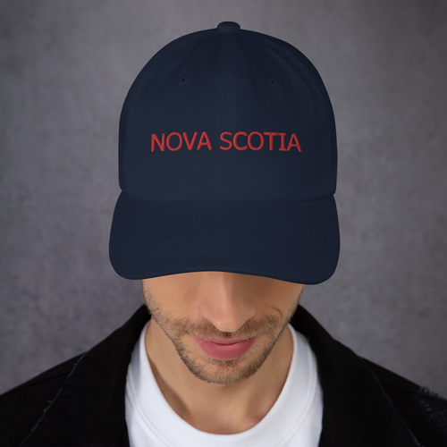 Hat Baseball Cap Color Navy Image Province Name Nova Scotia CA Front