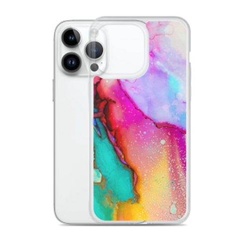 Clear Case for iPhone® 14 Pro Max. This sleek iPhone® case protects your phone from scratches, dust, oil, and dirt. It has a solid back and flexible sides that make it easy to take on and off, with precisely aligned port openings. Great gift to treat yourself, family, friends, coworkers, and others.