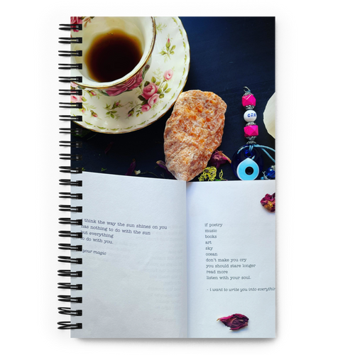 Spiral Notebook US National Parks Planner, Memories, Treasures 016, FRONT. Size: 5.50in x 11.50in (13cm x 21cm). Inspiring Image Design on Front, Textured Background, Text, and Fancy Divider Image on Back. Create memories, record them, organize them, and pass them on to generations as unique family history. Fun gift for Family, Friends, Coworkers, Self, and Others.