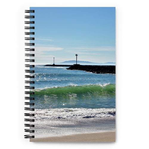 Spiral Notebook US National Parks Planner, Memories, Treasures 025, FRONT. Size: 5.50in x 11.50in (13cm x 21cm). Inspiring Image Design on Front, Textured Background, Text, and Fancy Divider Image on Back. Create memories, record them, organize them, and pass them on to generations as unique family history. Fun gift for Family, Friends, Coworkers, Self, and Others.