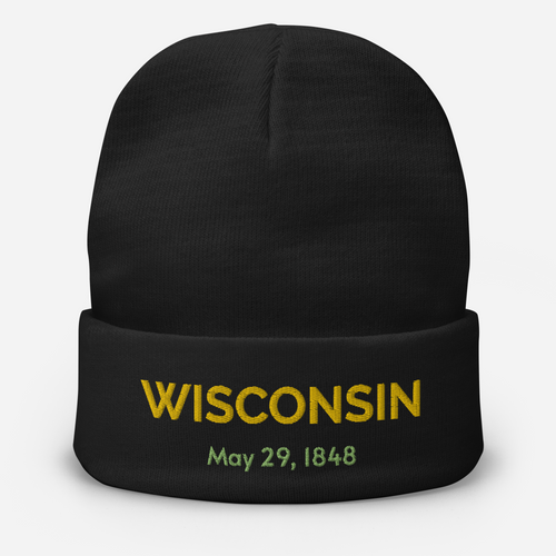 KNIT-BEANIE-CAP-USA-STATE-WISCONSIN-1848