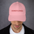 Classic Dad Hat Front Pennsylvania 002 Pink, Popular gift for family, friends, coworkers