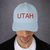 Hat Baseball Cap Color Light-Blue Image State Name Utah USA Front