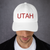 Classic Dad Hat Front Utah 002 White, Popular gift for family, friends, coworkers