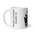 White Glossy Mug Left 11oz (325.309mL) with Coat of Arms for Canadian Territory PRINCE EDWARD ISLAND and includes Date of Entry Into Confederation and Territory Name. Great Gift for Family, Friends, Coworkers, and Others.