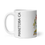 White Glossy Mug Left 11oz (325.309mL) with Coat of Arms for Canadian Territory MANITOBA and includes Date of Entry Into Confederation and Territory Name. Great Gift for Family, Friends, Coworkers, and Others.