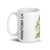 White Glossy Mug Left 15oz (443.603mL) with Coat of Arms for Canadian Territory MANITOBA and includes Date of Entry Into Confederation and Territory Name. Great Gift for Family, Friends, Coworkers, and Others.