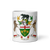 White Glossy Mug Front 11oz (325.309mL) with Coat of Arms for Canadian Territory ONTARIO and includes Date of Entry Into Confederation and Territory Name. Great Gift for Family, Friends, Coworkers, and Others.