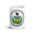 White Glossy Mug Front 15oz (443.603mL) with State Seal for PENNSYLVANIA. Includes date of admission into Union of United States. And includes Name of State. Great Gift for Family, Friends, Coworkers, and Others.
