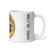 White Glossy Mug Right 11oz (325.309mL) with State Seal for MARYLAND. Includes date of admission into Union of United States. And includes Name of State. Great Gift for Family, Friends, Coworkers, and Others.