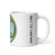 White Glossy Mug Right 11oz (325.309mL) with State Seal for SOUTH CAROLINA. Includes date of admission into Union of United States. And includes Name of State. Great Gift for Family, Friends, Coworkers, and Others.