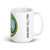 White Glossy Mug Right 15oz (443.603mL) with State Seal for SOUTH CAROLINA. Includes date of admission into Union of United States. And includes Name of State. Great Gift for Family, Friends, Coworkers, and Others.
