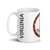 White Glossy Mug Left 15oz (443.603mL) with State Seal for VIRGINIA. Includes date of admission into Union of United States. And includes Name of State. Great Gift for Family, Friends, Coworkers, and Others.
