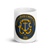 White Glossy Mug Front 15oz (443.603mL) with State Seal for RHODE ISLAND. Includes date of admission into Union of United States. And includes Name of State. Great Gift for Family, Friends, Coworkers, and Others.