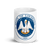 White Glossy Mug Front 15oz (443.603mL) with State Seal for LOUISIANA. Includes date of admission into Union of United States. And includes Name of State. Great Gift for Family, Friends, Coworkers, and Others.