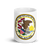 White Glossy Mug Front 15oz (443.603mL) with State Seal for ILLINOIS. Includes date of admission into Union of United States. And includes Name of State. Great Gift for Family, Friends, Coworkers, and Others.