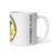 White Glossy Mug Right 11oz (325.309mL) with State Seal for ILLINOIS. Includes date of admission into Union of United States. And includes Name of State. Great Gift for Family, Friends, Coworkers, and Others.