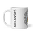 White Glossy Mug Left 11oz (325.309mL) with State Seal for ARKANSAS. Includes date of admission into Union of United States. And includes Name of State. Great Gift for Family, Friends, Coworkers, and Others.