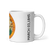 White Glossy Mug Right 11oz (325.309mL) with State Seal for FLORIDA. Includes date of admission into Union of United States. And includes Name of State. Great Gift for Family, Friends, Coworkers, and Others.