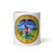 White Glossy Mug Front 11oz (325.309mL) with State Seal for IOWA. Includes date of admission into Union of United States. And includes Name of State. Great Gift for Family, Friends, Coworkers, and Others.