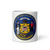 White Glossy Mug Front 11oz (325.309mL) with State Seal for WISCONSIN. Includes date of admission into Union of United States. And includes Name of State. Great Gift for Family, Friends, Coworkers, and Others.