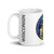 White Glossy Mug Left 15oz (443.603mL) with State Seal for WISCONSIN. Includes date of admission into Union of United States. And includes Name of State. Great Gift for Family, Friends, Coworkers, and Others.