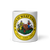 White Glossy Mug Front 11oz (325.309mL) with State Seal for WEST VIRGINIA. Includes date of admission into Union of United States. And includes Name of State. Great Gift for Family, Friends, Coworkers, and Others.
