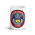 White Glossy Mug Front 15oz (443.603mL) with State Seal for COLORADO. Includes date of admission into Union of United States. And includes Name of State. Great Gift for Family, Friends, Coworkers, and Others.