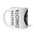 White Glossy Mug Left 11oz (325.309mL) with State Seal for SOUTH DAKOTA. Includes date of admission into Union of United States. And includes Name of State. Great Gift for Family, Friends, Coworkers, and Others.