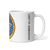 White Glossy Mug Right 11oz (325.309mL) with State Seal for OKLAHOMA. Includes date of admission into Union of United States. And includes Name of State. Great Gift for Family, Friends, Coworkers, and Others.