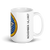 White Glossy Mug Right 15oz (443.603mL) with State Seal for OKLAHOMA. Includes date of admission into Union of United States. And includes Name of State. Great Gift for Family, Friends, Coworkers, and Others.