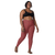 Women’s Crossover Leggings With Pockets (Front – Right – Model Barefoot), Trendy and Lightweight Athletic Leggings for Workout, Yoga, Running, Walking, Hiking, Working. and many other activities that can be adapted to your lifestyle.