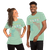 Unisex T-Shirt Game Of Life 95 Year Clock. Color HEATHER PRISM MINT. Identical graphic and text on front and back representing amount of time that elapses from birth to 95 years. Time frame shows number of Seconds, Minutes, Hours, Days, Weeks, Months. Graphic shows 4 circles representing four Quarters, as in sports. Text says, "Game Of Life - Time To Get Busy".  Sizes range from Extra Small (XS) to Four Extra Large (4XL). Great Gift for Family, Friends, Coworkers, and Others.