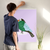 Enhanced Matte Paper Poster With Hanger 004. White Frame 24in x 36in (60.96cm x 91.44cm), Front View. Picture shows bird drawing with colorful feathers, body, and beak. Great Gift for Family, Friends, Coworkers, Self, and Others.
