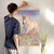 Enhanced Matte Paper Poster With Hanger 005. Oak Frame 24in x 36in (60.96cm x 91.44cm), Front View. Picture shows white horse galloping in a field of colorful wildflowers. Great Gift for Family, Friends, Coworkers, Self, and Others.
