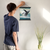 Enhanced Matte Paper Poster With Hanger 006. Black Frame, 11in x 14in (27.94cm x 35.56cm), Front View. Picture shows fantastical scene of whale breaching above clouds, not water. Great Gift for Family, Friends, Coworkers, Self, and Others.