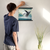 Enhanced Matte Paper Poster With Hanger 006. Black Frame, 14in x 14in (35.56cm x 35.56cm), Front View. Picture shows fantastical scene of whale breaching above clouds, not water. Great Gift for Family, Friends, Coworkers, Self, and Others.