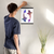 Enhanced Matte Paper Poster With Hanger 007. Black Frame, 12in x 16in (30.48cm x 40.64cm), Front View. Picture shows two colorful fish swimming side by side in opposite directions. Great Gift for Family, Friends, Coworkers, Self, and Others.