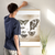 Enhanced Matte Paper Poster With Hanger 008. Oak Frame 24in x 36in (60.96cm x 91.44cm), Front View. Picture shows line drawings of different butterflies highlighting their wing variations, also includes scientific name. Great Gift for Family, Friends, Coworkers, Self, and Others.